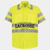 Men's High Visibility Safety Short Sleeve Work Shirt Thumbnail