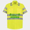 Men's High Visibility Safety Short Sleeve Work Shirt Thumbnail