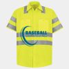 Men's High Visibility Safety Short Sleeve Work Shirt Thumbnail