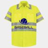 Men's High Visibility Safety Short Sleeve Work Shirt Thumbnail