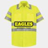 Men's High Visibility Safety Short Sleeve Work Shirt Thumbnail