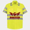 Men's High Visibility Safety Short Sleeve Work Shirt Thumbnail