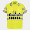 Men's High Visibility Safety Short Sleeve Work Shirt Thumbnail