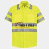 Men's High Visibility Safety Short Sleeve Work Shirt Thumbnail