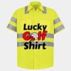 Men's High Visibility Safety Short Sleeve Work Shirt Thumbnail