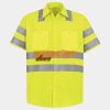 Men's High Visibility Safety Short Sleeve Work Shirt Thumbnail