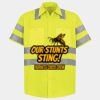 Men's High Visibility Safety Short Sleeve Work Shirt Thumbnail