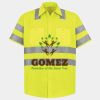 Men's High Visibility Safety Short Sleeve Work Shirt Thumbnail