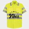 Men's High Visibility Safety Short Sleeve Work Shirt Thumbnail