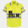 Men's High Visibility Safety Short Sleeve Work Shirt Thumbnail