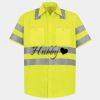 Men's High Visibility Safety Short Sleeve Work Shirt Thumbnail