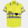 Men's High Visibility Safety Short Sleeve Work Shirt Thumbnail