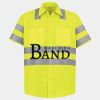 Men's High Visibility Safety Short Sleeve Work Shirt Thumbnail