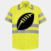 Men's High Visibility Safety Short Sleeve Work Shirt Thumbnail