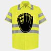Men's High Visibility Safety Short Sleeve Work Shirt Thumbnail