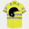 Men's High Visibility Safety Short Sleeve Work Shirt Thumbnail
