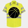 Men's High Visibility Safety Short Sleeve Work Shirt Thumbnail