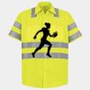 Men's High Visibility Safety Short Sleeve Work Shirt Thumbnail