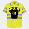 Men's High Visibility Safety Short Sleeve Work Shirt Thumbnail