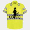 Men's High Visibility Safety Short Sleeve Work Shirt Thumbnail
