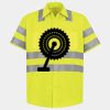 Men's High Visibility Safety Short Sleeve Work Shirt Thumbnail
