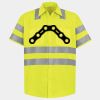 Men's High Visibility Safety Short Sleeve Work Shirt Thumbnail