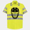 Men's High Visibility Safety Short Sleeve Work Shirt Thumbnail
