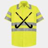 Men's High Visibility Safety Short Sleeve Work Shirt Thumbnail