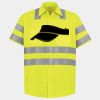 Men's High Visibility Safety Short Sleeve Work Shirt Thumbnail
