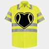 Men's High Visibility Safety Short Sleeve Work Shirt Thumbnail