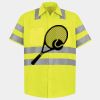Men's High Visibility Safety Short Sleeve Work Shirt Thumbnail