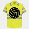 Men's High Visibility Safety Short Sleeve Work Shirt Thumbnail