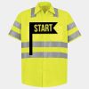 Men's High Visibility Safety Short Sleeve Work Shirt Thumbnail