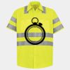 Men's High Visibility Safety Short Sleeve Work Shirt Thumbnail