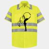 Men's High Visibility Safety Short Sleeve Work Shirt Thumbnail
