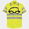Men's High Visibility Safety Short Sleeve Work Shirt Thumbnail