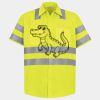 Men's High Visibility Safety Short Sleeve Work Shirt Thumbnail