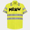 Men's High Visibility Safety Short Sleeve Work Shirt Thumbnail