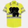 Men's High Visibility Safety Short Sleeve Work Shirt Thumbnail