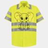 Men's High Visibility Safety Short Sleeve Work Shirt Thumbnail
