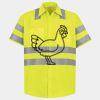 Men's High Visibility Safety Short Sleeve Work Shirt Thumbnail