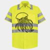 Men's High Visibility Safety Short Sleeve Work Shirt Thumbnail