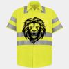 Men's High Visibility Safety Short Sleeve Work Shirt Thumbnail