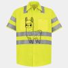 Men's High Visibility Safety Short Sleeve Work Shirt Thumbnail