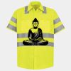 Men's High Visibility Safety Short Sleeve Work Shirt Thumbnail