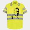 Men's High Visibility Safety Short Sleeve Work Shirt Thumbnail