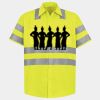 Men's High Visibility Safety Short Sleeve Work Shirt Thumbnail