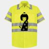 Men's High Visibility Safety Short Sleeve Work Shirt Thumbnail