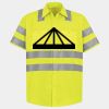 Men's High Visibility Safety Short Sleeve Work Shirt Thumbnail