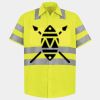 Men's High Visibility Safety Short Sleeve Work Shirt Thumbnail